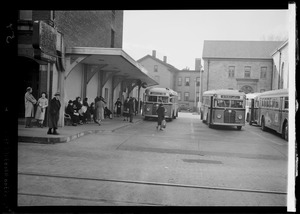 Side view of a Eastern Mass. St. Railway Co. Salem Terminal