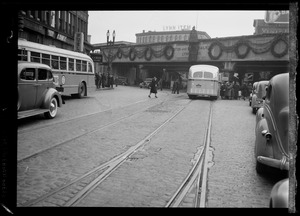 View of bus terminal in Lynn