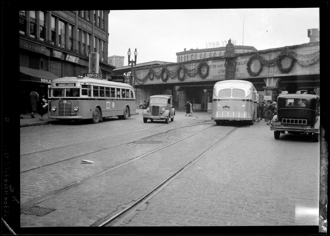 View of bus terminal in Lynn