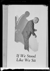 Do/More Chairs advertisement "If We Stood Like We Sit"