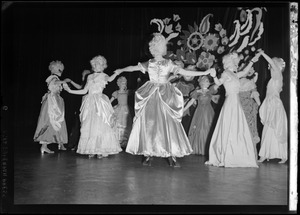 International Institute Costume Ball, women in costume dancing