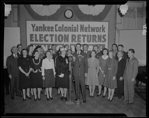 Mayor Tobin at Yankee Colonial Network election returns