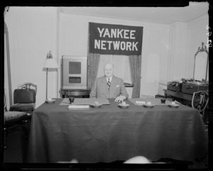 Man at Yankee Network table