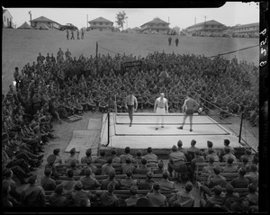 Boxing match for servicemen
