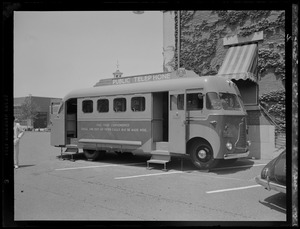 Public telephone bus from the New Hampshire Telephone Company at the Portsmouth Navy Yard