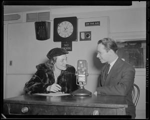 George Crowell and a woman in a hat
