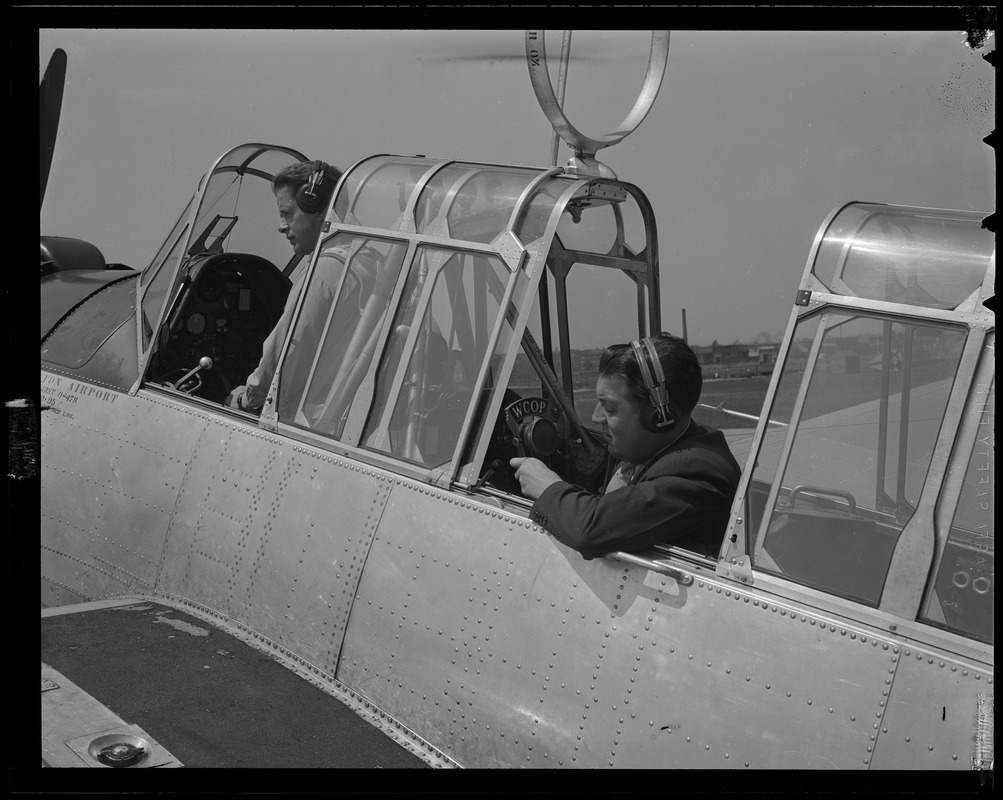 Bomber plane at airport