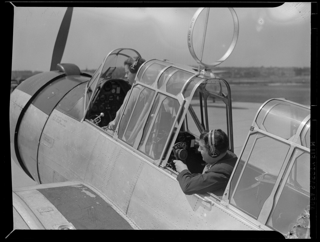 Bomber plane at airport