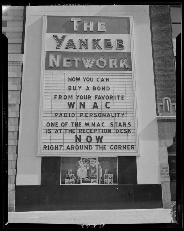 Sign and two windows