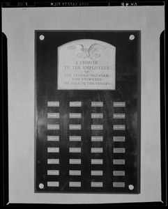 Honor roll plaque