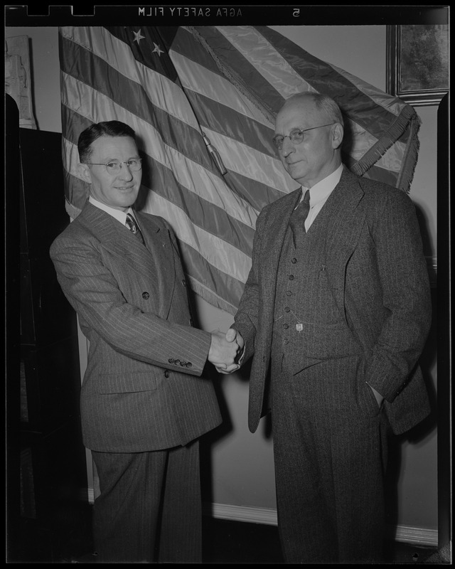 Portrait of Daniel J. Dorherty and Mr. Downey