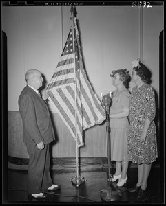 Mr. Shepard and flag