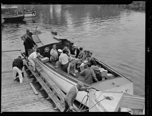 Group of people on Peabody's boat