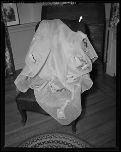Cloth with applique animals