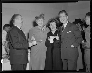 John C. Nicodemus with other at the Ad Club party