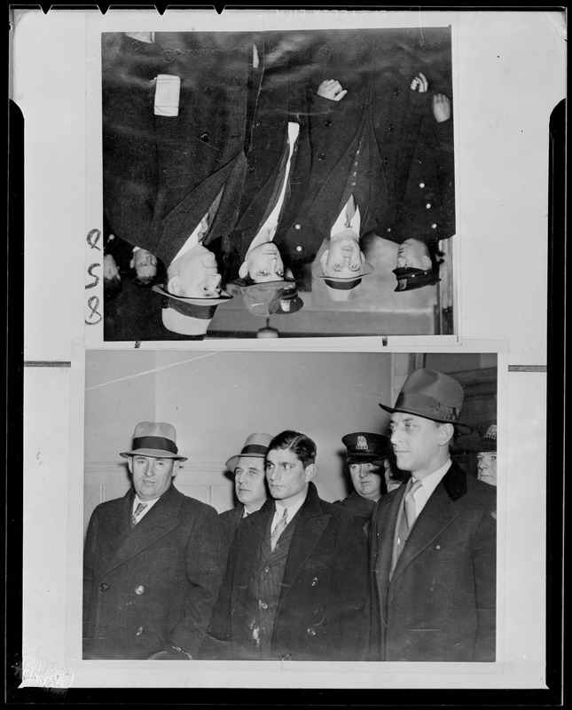 Two photographs of men in hats