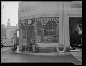 Exterior of Shell station