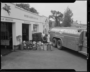 Mobil gas station