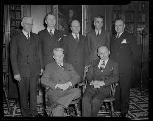 Group portrait of seven unidentified men