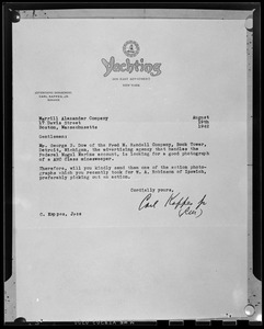 Letter from Carl Kappes Jr. to Richard Merrill, Boston, Massachusetts, 19 August, 1942