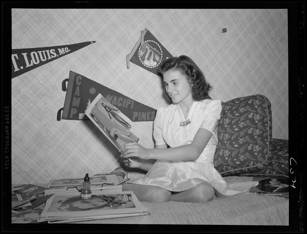 Youth on Parade girl creating a scrapbook