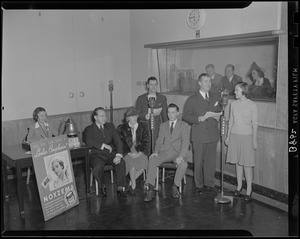 Dick Cobb and Jack Stanley at the microphones