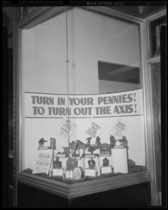 Suffolk Federal Savings War Bond Center window display