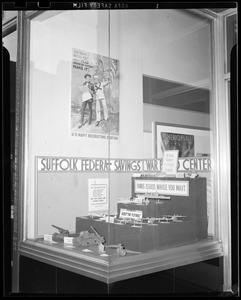 Suffolk Federal Savings War Bond Center window display