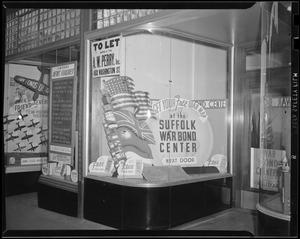 Suffolk Federal Savings War Bond Center window display