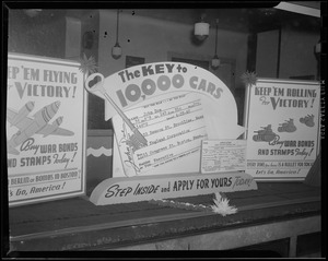 Suffolk Federal Savings War Bond Center window display