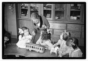 Mabel Adams, principal of Horace Mann School