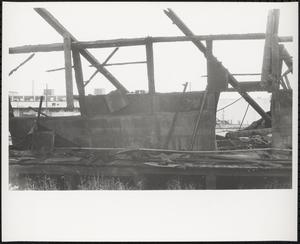 Burned building, South Boston, Boston