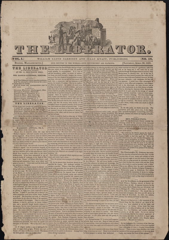 The Liberator. April 30, 1831 - Digital Commonwealth