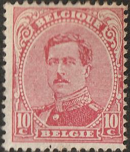 Belgian King Albert I 10c stamp