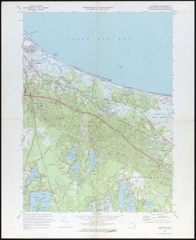 Sandwich Quadrangle, Massachusetts, Barnstable Co.