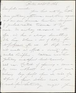 Letter from John D. Long to Zadoc Long and Julia D. Long, October 31, 1866