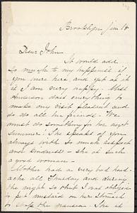 Letter from Mary W. Glover to John D. Long, January 18