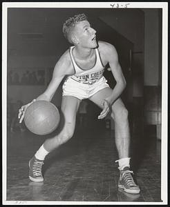 Championship of Boston is the goal of Bob Silk, high-scoring Boston College forward, and Bob Spence, leading rebounder for Boston University. Their teams meet at the Garden tonight.