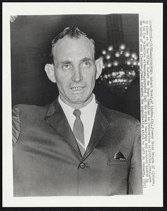Robert Creel, of Linden, Ala., former Grand Dragon of Alabama, is shown as he testifies before the House Committee on Un-American Activities. Creel, one of the few talkative witnesses, conceded that the current hearings had created doubts in the minds of some Klansmen. Creel defended the organization which he left in January.