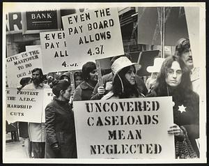 Mass. Social Workers Demos. at 600 Wash. St Dept. of Public Welfare Demos Misc