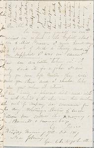 Letter from Zadoc Long to John D. Long, October 16, 1867