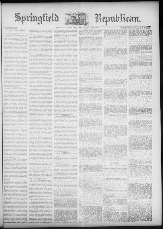 Springfield Paper Copy Springfield Weekly Republican - Digital Commonwealth