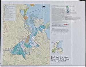 [Character conversion print errors on] Draft working map Neponset River estuary