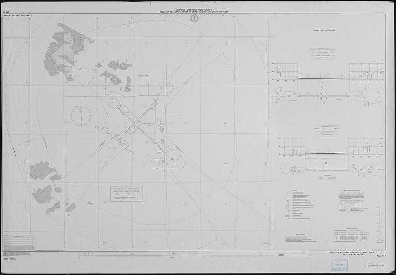 Airport obstruction chart, OC 647, Pellston Regional Airport of Emmet County, Pellston, Michigan