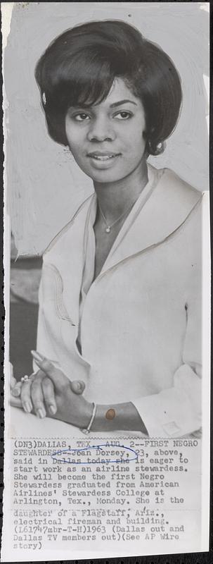 First Negro stewardess