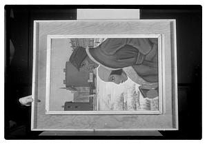 Modern art c/o Collier Copies of oils & watercolor & 2 statues