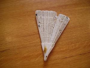 Chinese export ivory fan