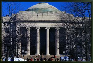Cambridge (circa 1990): MIT main entrance at 77 Massachusetts Ave
