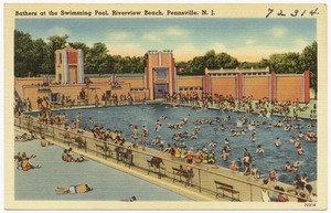 Bathers at the swimming pool, Riverview Beach, Pennsville, N. J.