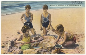 Kiddies on the beach at Pt. Pleasant Beach, N. J.